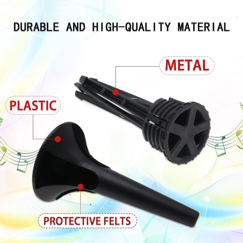 CashBeat Foldable 5-Leg Trumpet Stand, Black Metal Leg Base Trumpet Stand Holder with Protective Felts, Portable Trumpet Holder, Trumpet Instrument Stand Accessories - Image 4